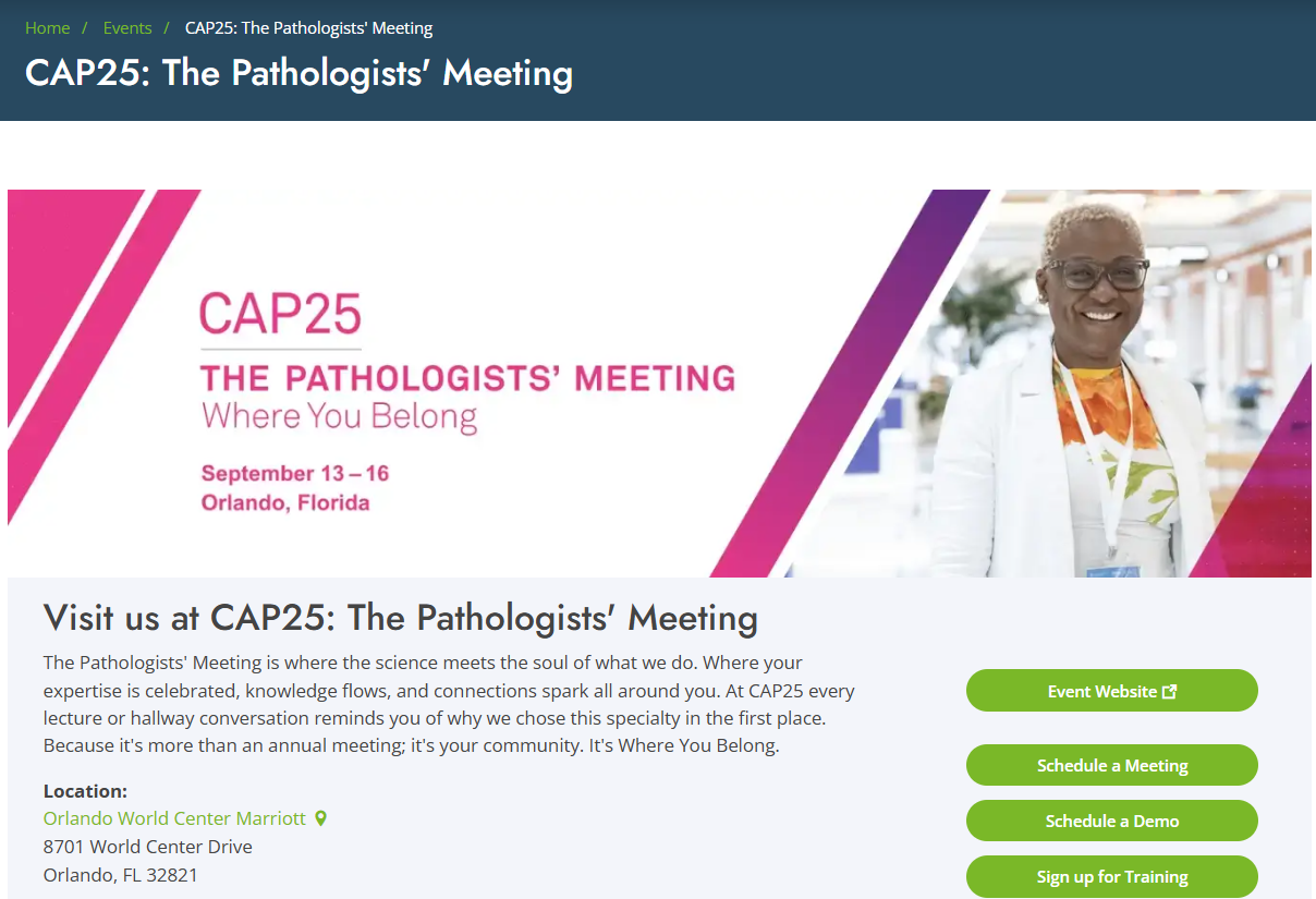 New landing page and email signature for CAP25